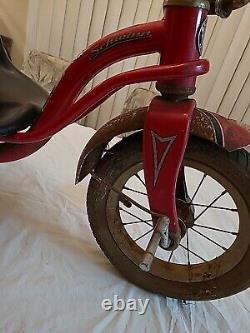 Vintage Red Schwinn Roadster 12 Inch Tricycle & Schwinn Tire Pump