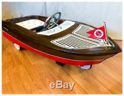 Vintage Restored Custom Chris Craft Pedal Car Boat Murray GAS OIL COLA SODA