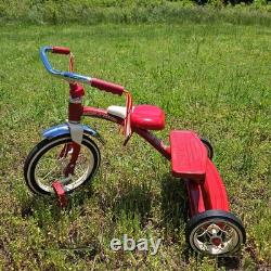 Vintage Retro Radio Flyer Red Tricycle Spoke Wheels Steel Frame Model 33