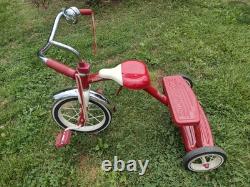 Vintage Retro Radio Flyer Red Tricycle Spoke Wheels Steel Frame Model 33
