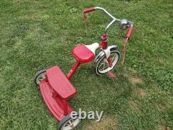 Vintage Retro Radio Flyer Red Tricycle Spoke Wheels Steel Frame Model 33