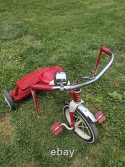 Vintage Retro Radio Flyer Red Tricycle Spoke Wheels Steel Frame Model 33