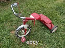 Vintage Retro Radio Flyer Red Tricycle Spoke Wheels Steel Frame Model 33