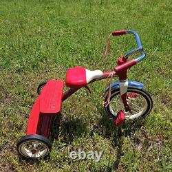 Vintage Retro Radio Flyer Red Tricycle Spoke Wheels Steel Frame Model 33