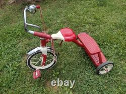 Vintage Retro Radio Flyer Red Tricycle Spoke Wheels Steel Frame Model 33