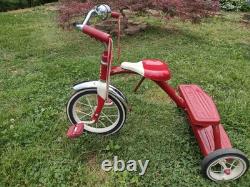 Vintage Retro Radio Flyer Red Tricycle Spoke Wheels Steel Frame Model 33