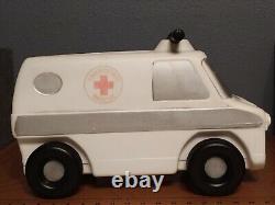 Vintage Ride-On Toy Ambulance Emergency Rescue Vehicle