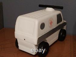 Vintage Ride-On Toy Ambulance Emergency Rescue Vehicle