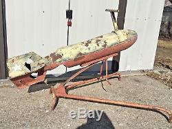 Vintage Rocket Bomb Ride On Spring Toy Saddle Ride On A Missle Dummy Original