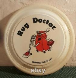 Vintage Rug Doctor Steaming Mad At Dirt Frisbee Flying Saucer Disc Rare