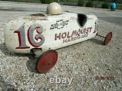 Vintage SOAP BOX DERBY Racer REDWOOD CITY CA Bay Area CHEVROLET- Hardware Store