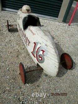 Vintage SOAP BOX DERBY Racer REDWOOD CITY CA Bay Area CHEVROLET- Hardware Store