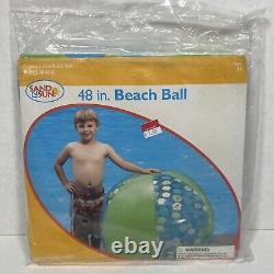 Vintage Sand and Sun 48 Beach Ball M-P02-0043-C Walmart NOS New Old Stock Huge