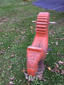 Vintage Seahorse Playground Cast Aluminum Spring Ride Toy Mexico Forge