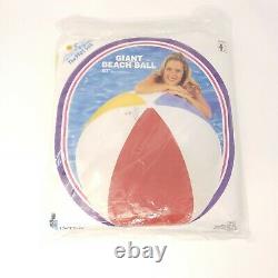 Vintage Sealed 1995 INTEX The Wet Set 60 GIANT Vinyl Beach Ball Inflatable NOS