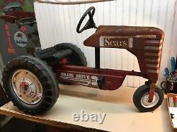Vintage Sears Pedal Tractor Diesel 537 Chain Drive Large Plastic Wheels