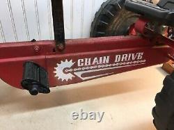 Vintage Sears Pedal Tractor Diesel 537 Chain Drive Large Plastic Wheels