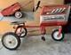 Vintage Sears Pedal Tractor with Trailer Red working! Antique Toy