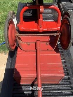 Vintage Sears Trail Trac Pedal Car Tractor Murray Diesel Dump Trailer