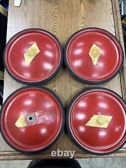 Vintage Set of 4 NOS Official Soap Box Derby Wheels & Tires NEVER USED