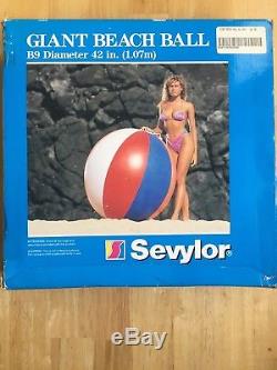 Vintage Sevylor B9 Giant 42 Inflatable Beach Ball Extremely Rare Collectible