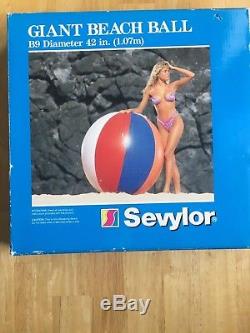 Vintage Sevylor B9 Giant 42 Inflatable Beach Ball Extremely Rare Collectible