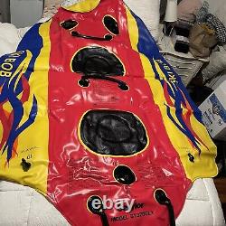 Vintage Sevylor ST3700LX Ski Bob Red Yellow Never Used Inflatable Boat Water