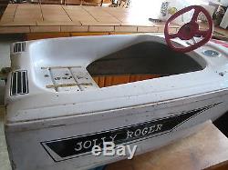 Vintage Speed Boat Pedal Car JOLLY ROGER / Skipper ## YES WITH OUTBOARD ##