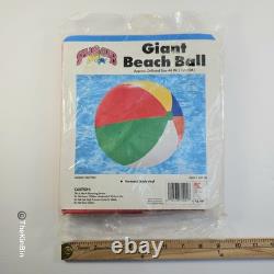 Vintage Splash Club Kmart 48 Inch Beach Ball Giant Vinyl Inflatable NIP Read