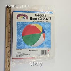 Vintage Splash Club Kmart 48 Inch Beach Ball Giant Vinyl Inflatable NIP Read