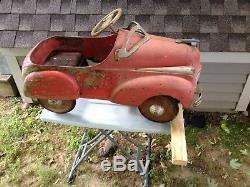 Vintage Steecraft 41 Chrysler V 12 Pedal Car Comlete Barn Find