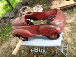 Vintage Steecraft 41 Chrysler V 12 Pedal Car Comlete Barn Find