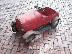 Vintage Steelcraft AMERICAN NATIONAL Pontiac Ford Roadster Pedal Car 1920'S