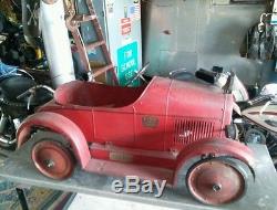 Vintage Steelcraft Fire Chief pressed steel pedal car large original