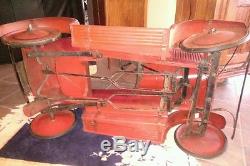 Vintage Steelcraft Fire Chief pressed steel pedal car large original