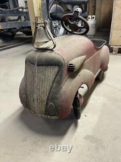 Vintage Steelcraft Pedal Car Firetruck