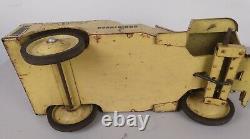 Vintage Structo 5 Airlines Doodle Bug Traffic Control Yellow Ride On car