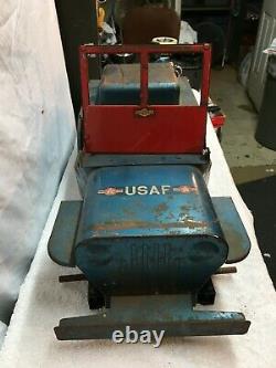 Vintage Structo Jeep USA Military Ride On Pedal Car Parts Repair