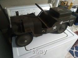 Vintage Structo Military Jeep Ride On
