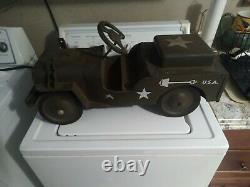 Vintage Structo Military Jeep Ride On