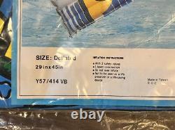 Vintage Sun N Fun Inflatables Canvas Fabric Printed Surf Rider 45X29 New