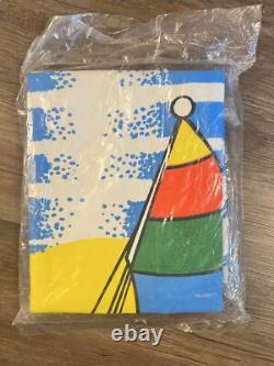 Vintage Sun N Fun Inflatables Canvas Fabric Printed Surf Rider 45X29 New