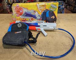 Vintage Super Soaker CPS 3000 with Backpack, Hose, & Box UNTESTED