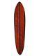 Vintage Surfboard Wooden Growth Chart Mahogany Stripe fast shipping