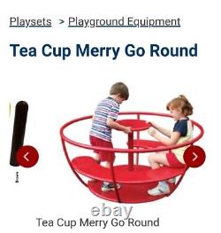 Vintage Tea Cup Merry Go Round Playground Equipment Refurbished Ready to Go