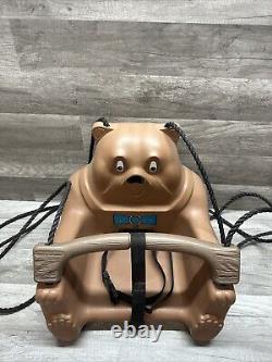 Vintage Teddy Bear Toddler Baby Swing Set Child Swing-n-Slide 80s Character Toy