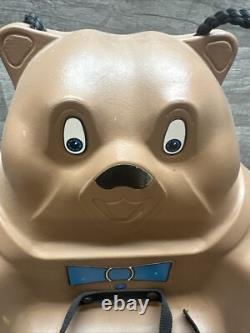 Vintage Teddy Bear Toddler Baby Swing Set Child Swing-n-Slide 80s Character Toy