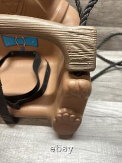 Vintage Teddy Bear Toddler Baby Swing Set Child Swing-n-Slide 80s Character Toy