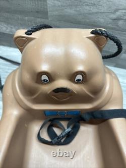 Vintage Teddy Bear Toddler Baby Swing Set Child Swing-n-Slide 80s Character Toy