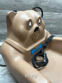Vintage Teddy Bear Toddler Baby Swing Set Child Swing-n-Slide 80s Character Toy